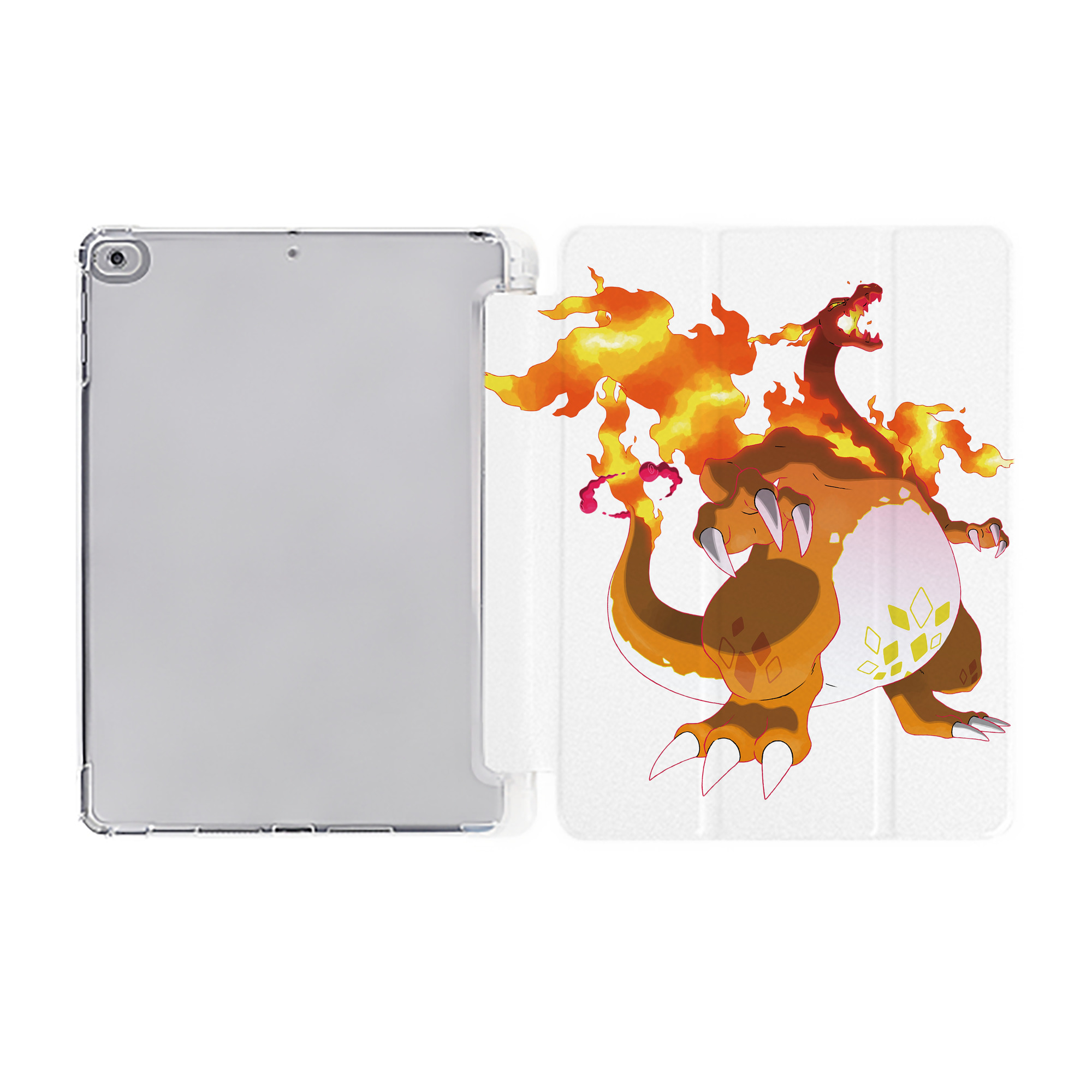 （画像用） ポケットモンスター Pokémon IPad ケース ペン収納付き 三つ折りスタンド PUレザー×シリコン 対応機種9.5/10.5/10.9インチ
